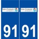 91 Saint-Germain-lès-Arpajon logo autocollant plaque stickers ville