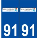 91 Saint-Germain-lès-Arpajon logo autocollant plaque stickers ville