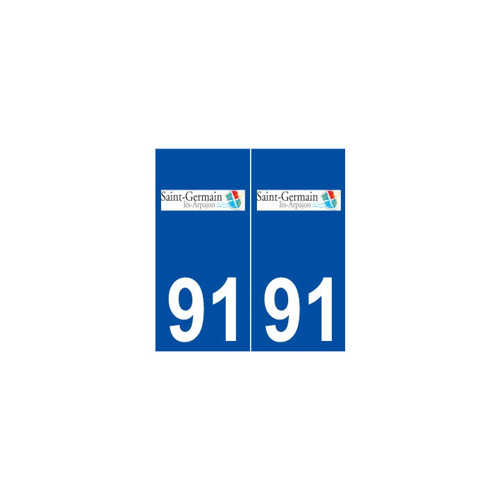 91 Saint-Germain-lès-Arpajon logo autocollant plaque stickers ville