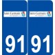 91 Saint-Germain-lès-Arpajon logo autocollant plaque stickers ville