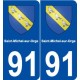 91 Saint-Michel-sur-Orge blason autocollant plaque stickers ville