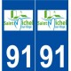 91 Saint-Michel-sur-Orge logo autocollant plaque stickers ville