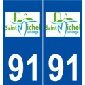 91 Saint-Michel-sur-Orge logo autocollant plaque stickers ville