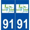 91 Saint-Michel-sur-Orge logo autocollant plaque stickers ville