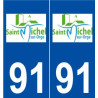 91 Saint-Michel-sur-Orge logo autocollant plaque stickers ville