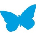 Etiqueta engomada de la Mariposa de la mariposa azul turquesa de la etiqueta engomada del logotipo 1