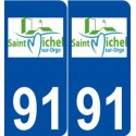 91 Saint-Michel-sur-Orge logo autocollant plaque stickers ville