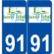 91 Saint-Michel-sur-Orge logo autocollant plaque stickers ville