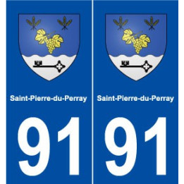 91 Saint-Pierre-du-Perray blason autocollant plaque stickers ville