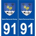 91 Saint-Pierre-du-Perray blason autocollant plaque stickers ville