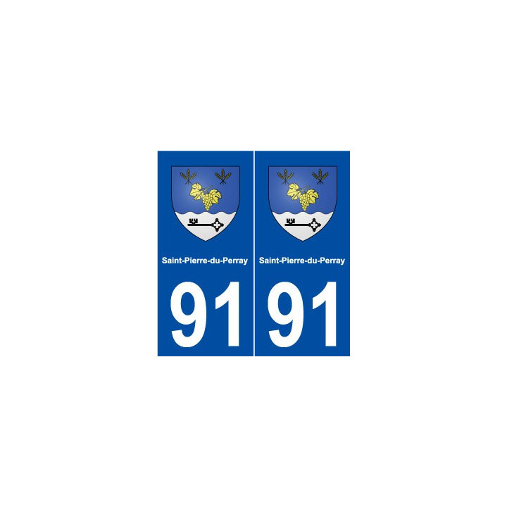 91 Saint-Pierre-du-Perray blason autocollant plaque stickers ville