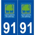 91 Saint-Pierre-du-Perray logo autocollant plaque stickers ville