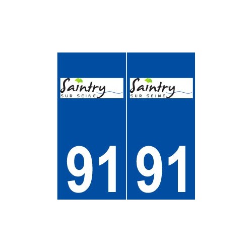 91 Saintry-sur-Seine logo autocollant plaque stickers ville