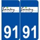 91 Saintry-sur-Seine logo autocollant plaque stickers ville