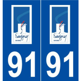 91 Savigny-sur-Orge  logo autocollant plaque stickers ville