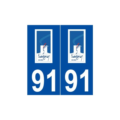 91 Savigny-sur-Orge  logo autocollant plaque stickers ville