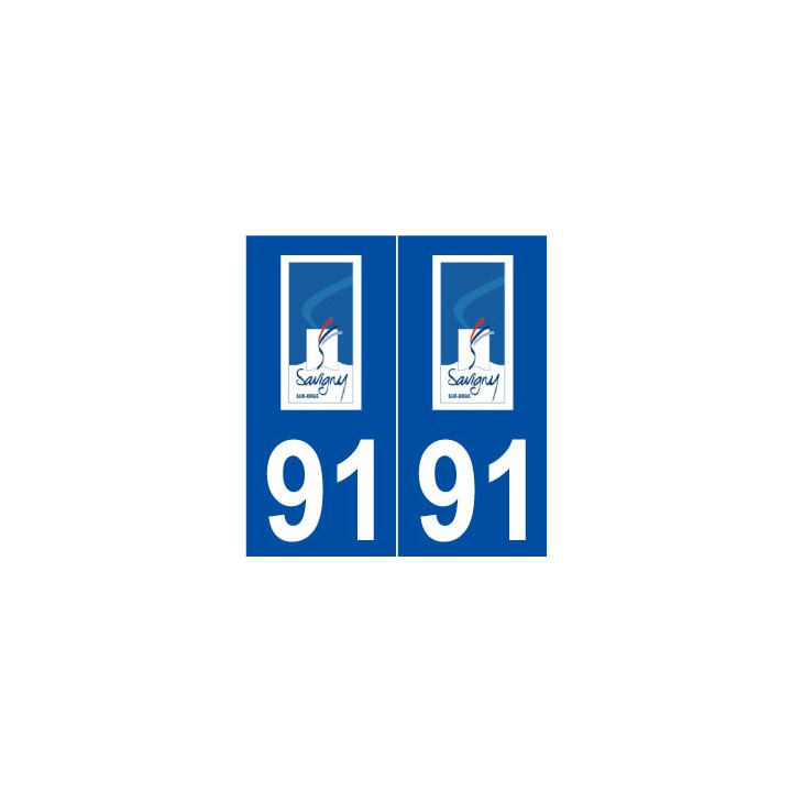 91 Savigny-sur-Orge  logo autocollant plaque stickers ville