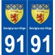 91 Savigny-sur-Orge blason autocollant plaque stickers ville