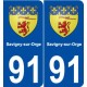 91 Savigny-sur-Orge blason autocollant plaque stickers ville