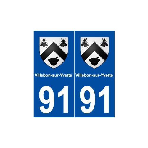 91 Villebon-sur-Yvette blason autocollant plaque stickers ville