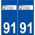 91 Villebon-sur-Yvette logo autocollant plaque stickers ville