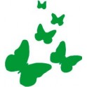 Etiqueta engomada de la etiqueta engomada de la Mariposa de la mariposa de color logo 2