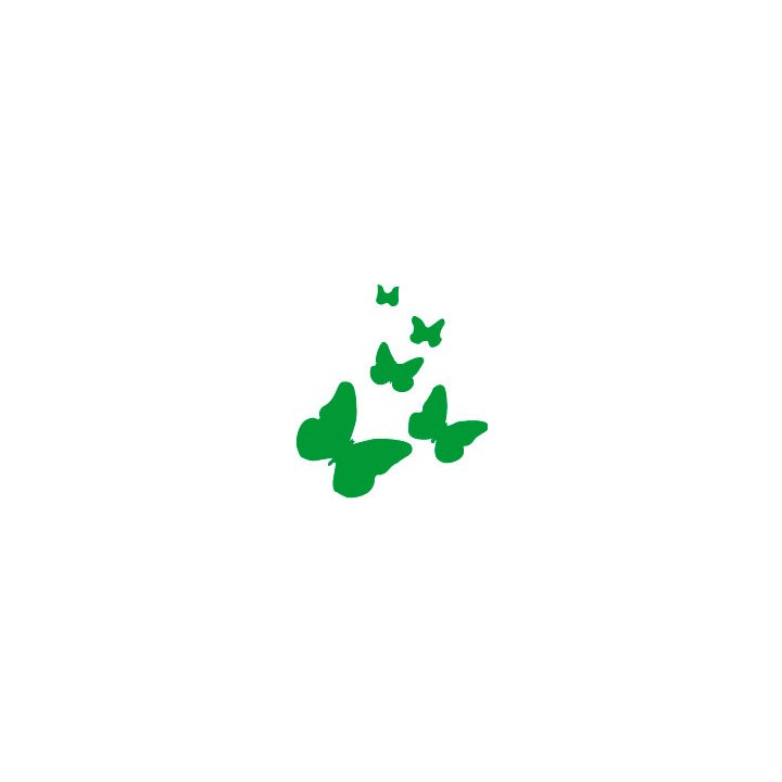 Autocollant sticker Papillon butterfly couleur logo 2