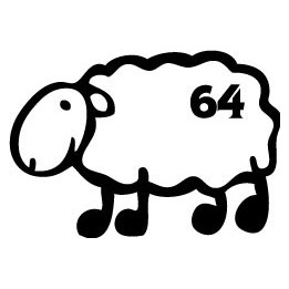 Autocollant mouton basque 64 sticker
