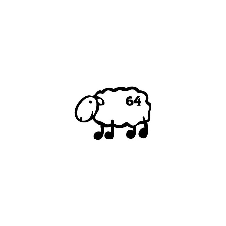 Autocollant mouton basque 64 sticker