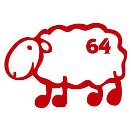 Autocollant mouton basque 64 sticker