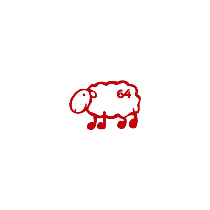 Autocollant mouton basque 64 sticker