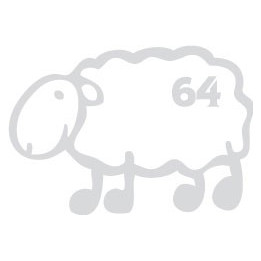 Autocollant mouton basque 64 sticker noir