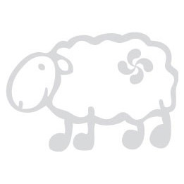 Autocollant mouton basque lauburu croix couleur sticker