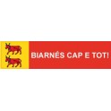 Aufkleber "Biarnés Cap E Tot !" sticker kleber Béarn Biarn