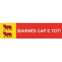 Sticker "Biarnés Cap E Tot !" sticker adhesive Béarn Biarn