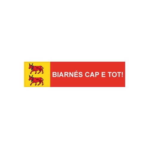 Autocollant "Biarnés Cap E Tot !" sticker adhesif
