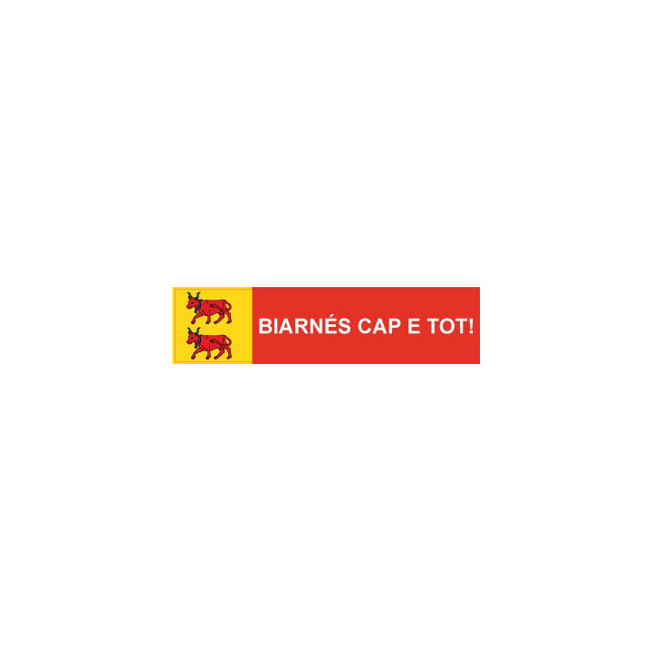 Autocollant "Biarnés Cap E Tot !" sticker adhesif