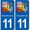 11 Pennautier blason ville autocollant plaque stickers
