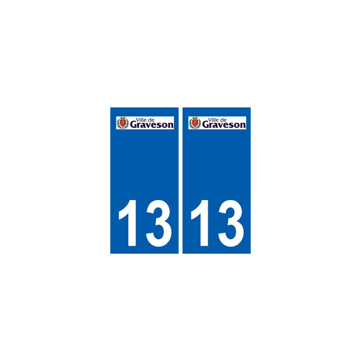 13 Peynier logo ville autocollant plaque sticker
