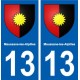 13 Maussane-les-Alpilles blason ville autocollant plaque sticker