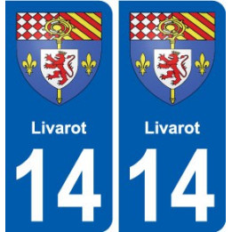 14 Livarot blason ville autocollant plaque sticker