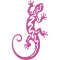 Salamandra etiqueta engomada de la etiqueta engomada adhesiva de color púrpura lagarto