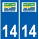 14 Villers-sur-Mer logo ville autocollant plaque sticker