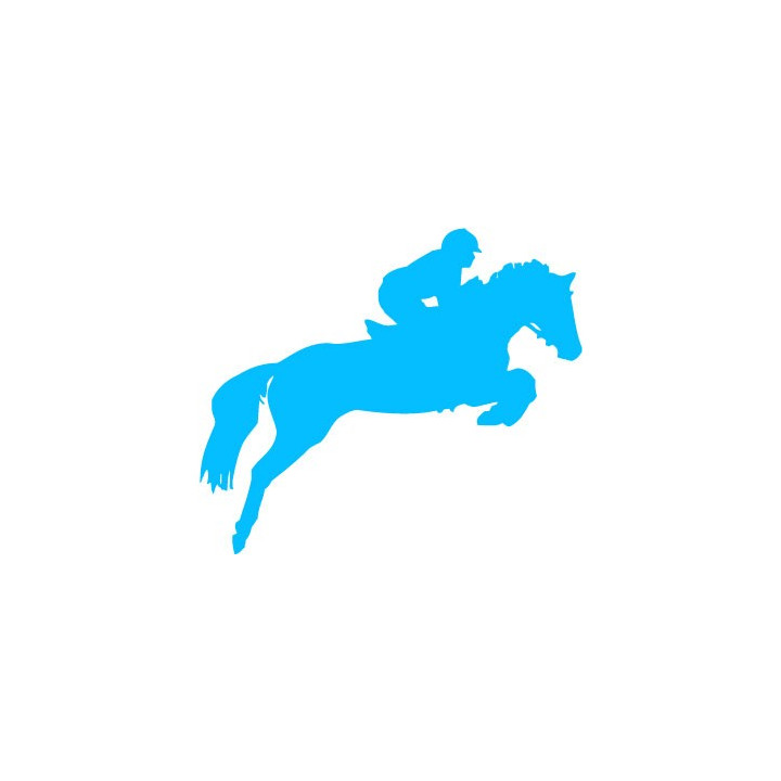 Autocollant Cheval stickers adhesif horse cavalier