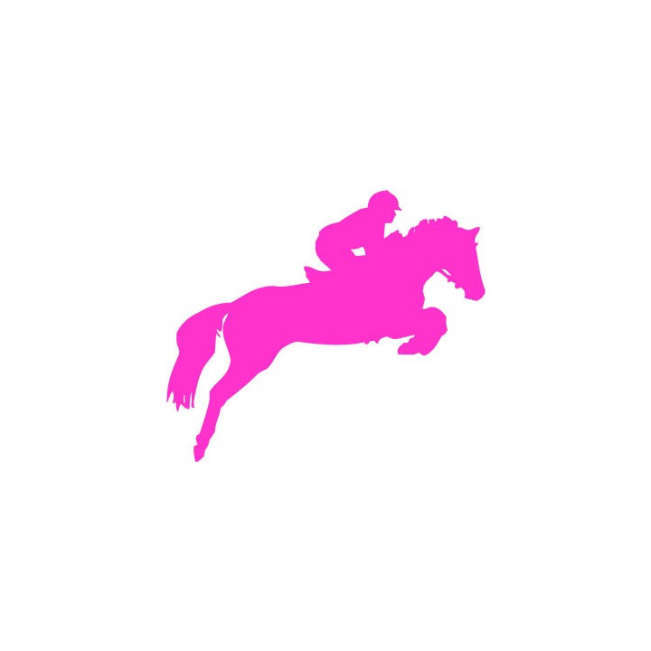 Autocollant Cheval stickers adhesif horse cavalier