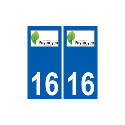 16 Puymoyen logo ville autocollant plaque sticker