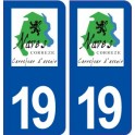 19 Naves logo ville autocollant plaque sticker