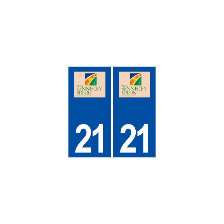 21 Sennecey-lès-Dijon blason autocollant plaque stickers ville