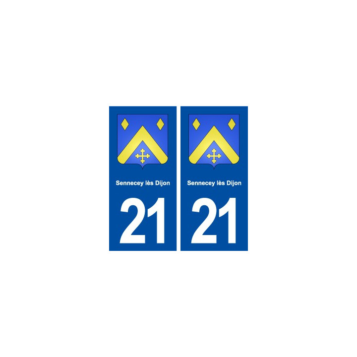21 Sennecey-lès-Dijon blason autocollant plaque stickers ville