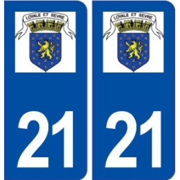 21 Seurre  logo  autocollant plaque stickers ville